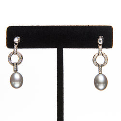 Pearls and Crystal Earrings