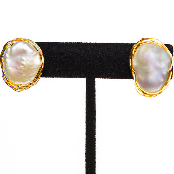 Clip On Pearl Earrings