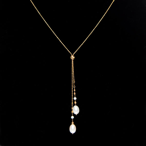 18k Gold Pearl Necklace