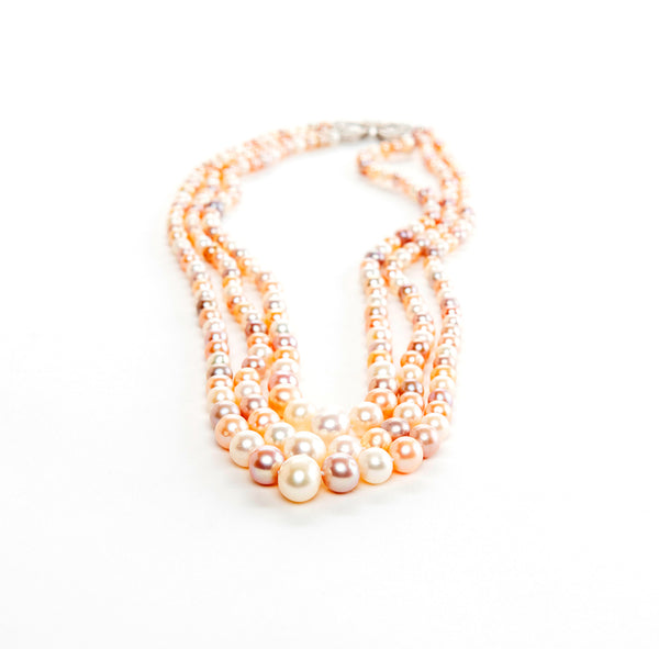 Triple Strand Pearl Necklace