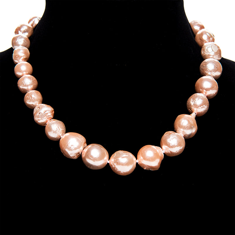 Blush Baroque Pearl Necklace