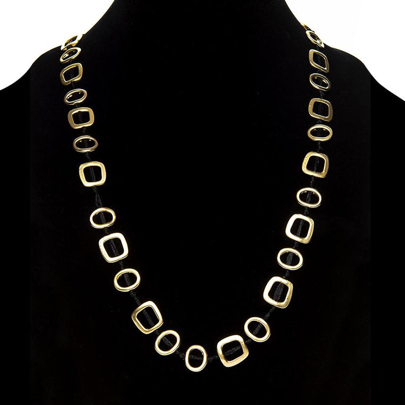 Linton Jewelry Long T-Shirt Necklace Golden