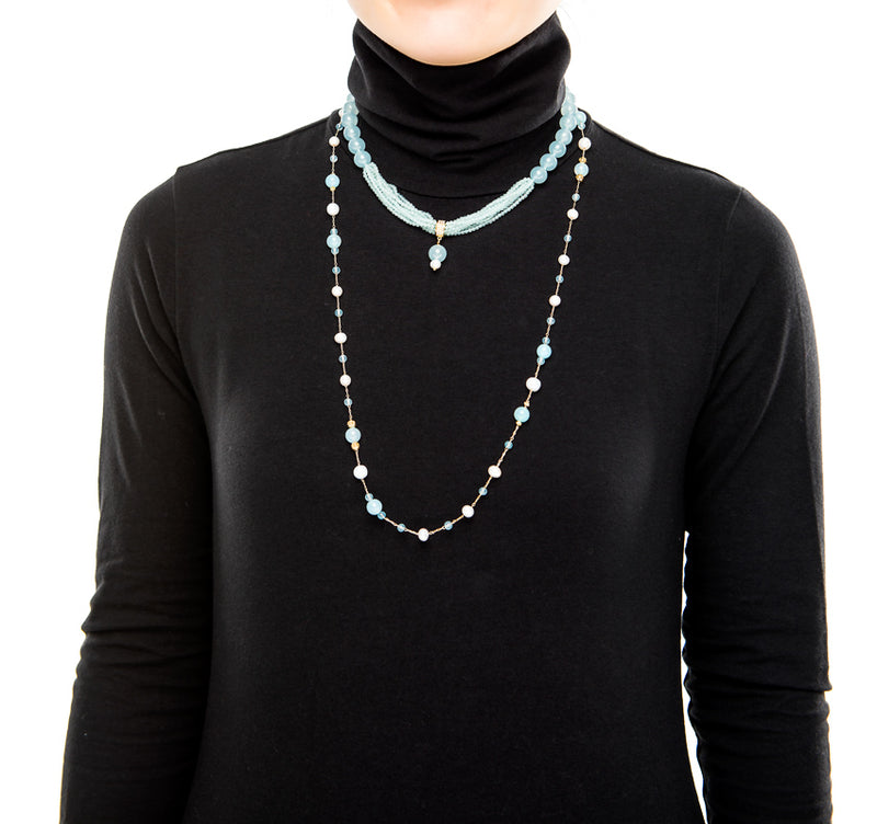 Short Designer Turquoise Necklace