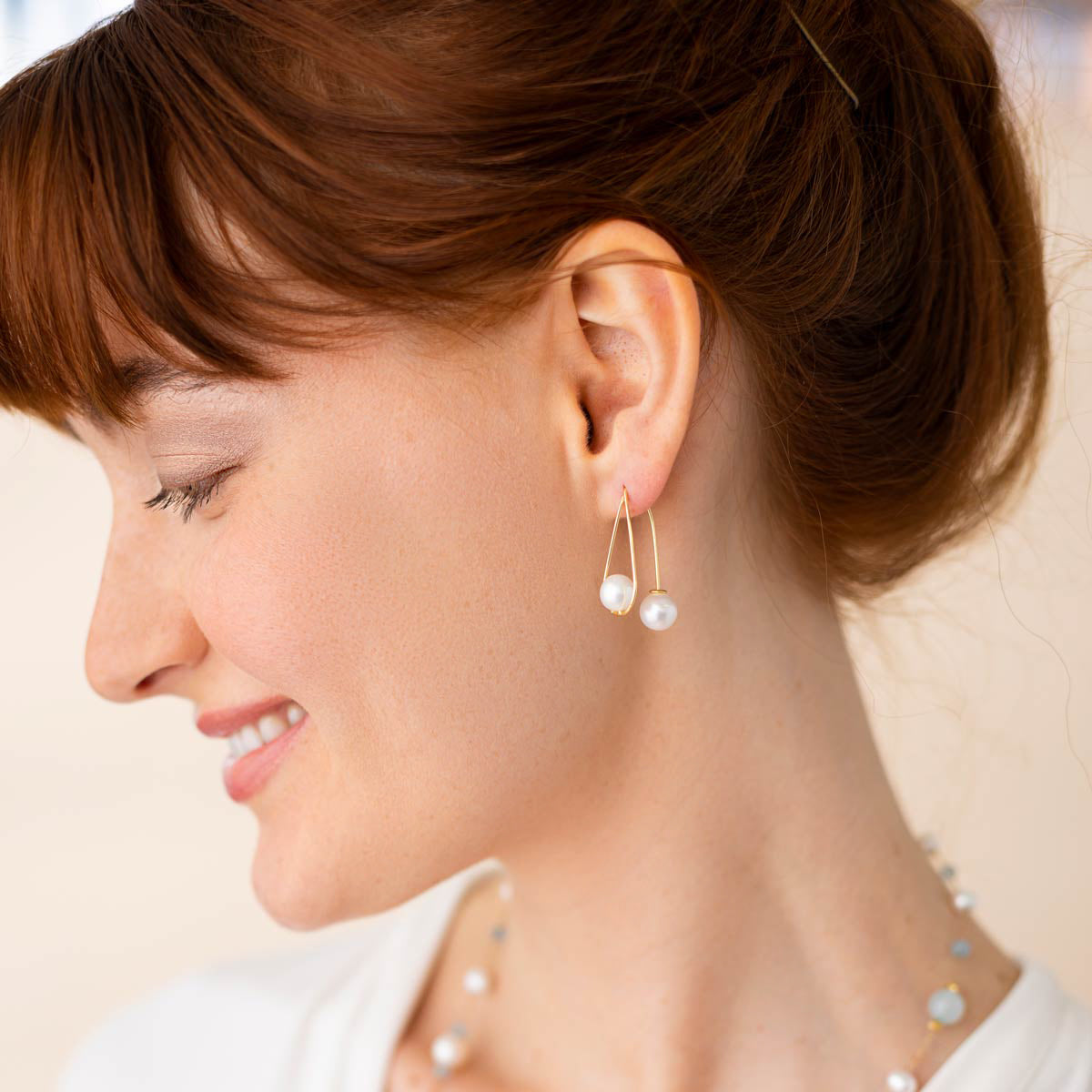 ◇TATIANA◇ Mignon double pearl post earrings_EC1686 Amazon.com: Trendlooks Timeless Mini Double Pearls Earrings