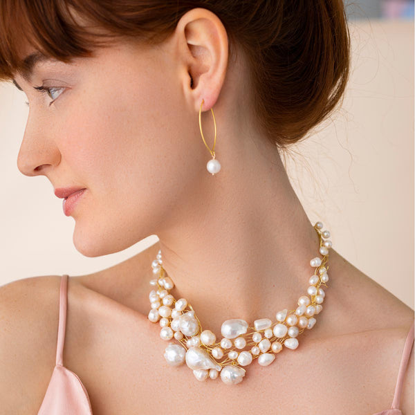 Baroque Pearl Choker Necklace - Linton Jewelry